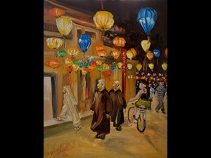 Os Monges, a Bicicleta e as Luzes de Hoi Na
