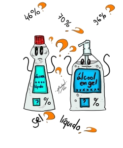 Álcool gel e higiene na pandemia