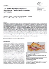 "The Radial Artery’s Sacrifice in the Chinese Flap Is Not Deleterious to Patients"