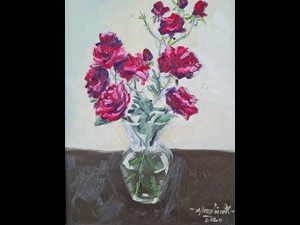 Vaso de Rosas Vermelhas